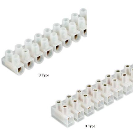 U/H Type 12-Way 2-Row Barrier Terminal Strip Block 30A-150A