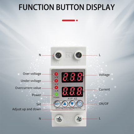 Adjustable Over/Under Voltage Power Protector Relay
