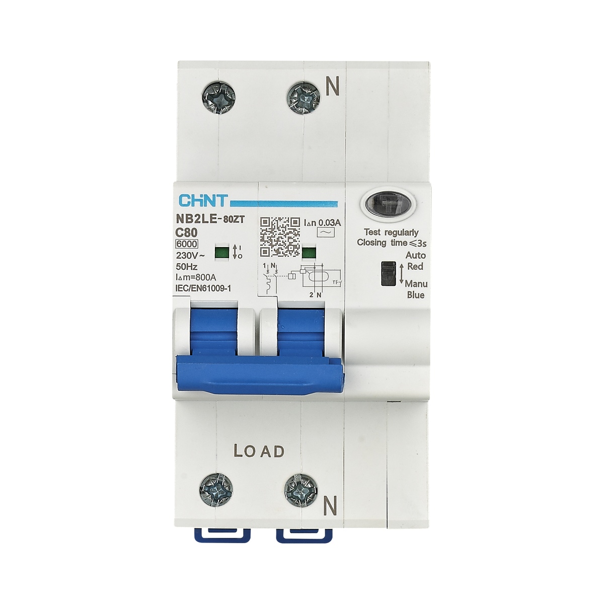 CHINT NB2LE-80ZT Residual Current Operated Circuit Breaker CHINT NB2LE-80ZT Residual Current Operated Circuit Breaker