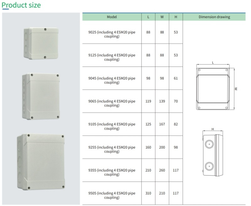 IP65 Outdoor With Terminal Junction Box reference image
