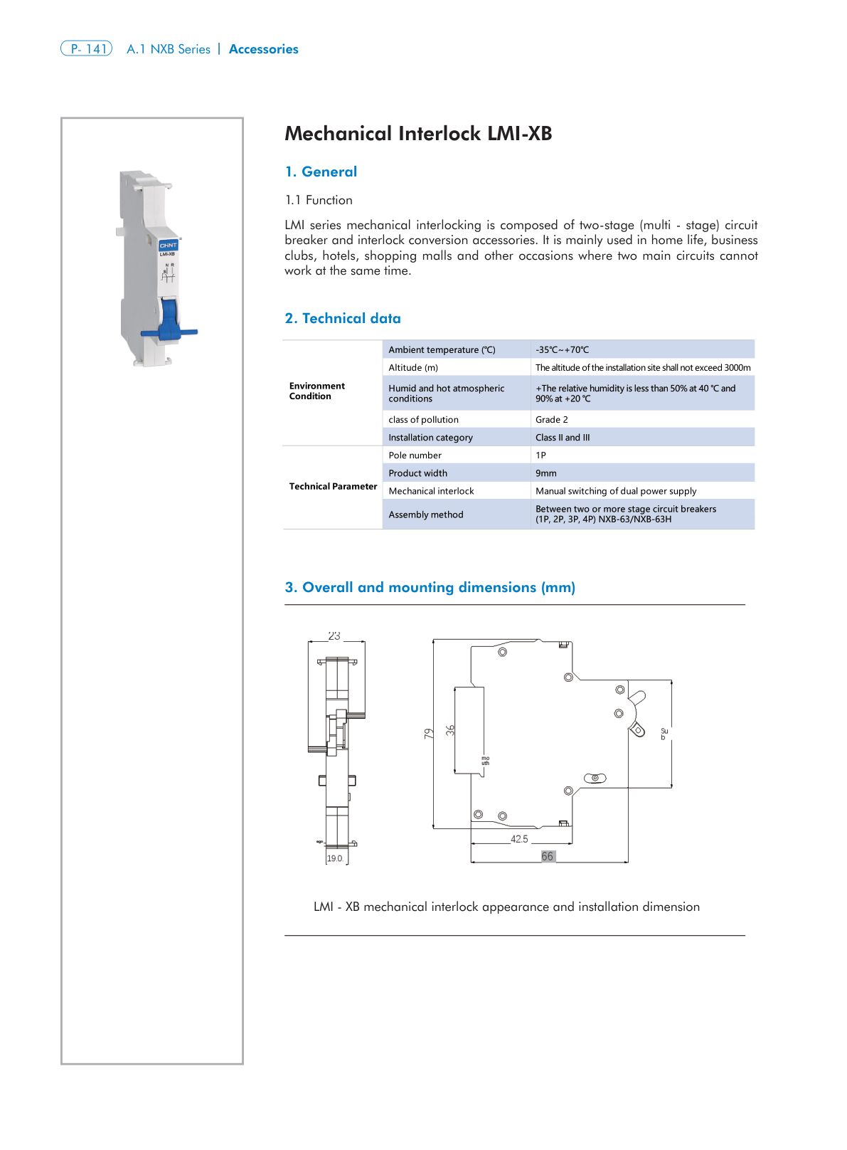 LMI-XB catalog page 1