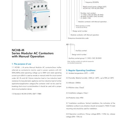 CHINT NCH8-M Modular AC Contactor Manual Operation