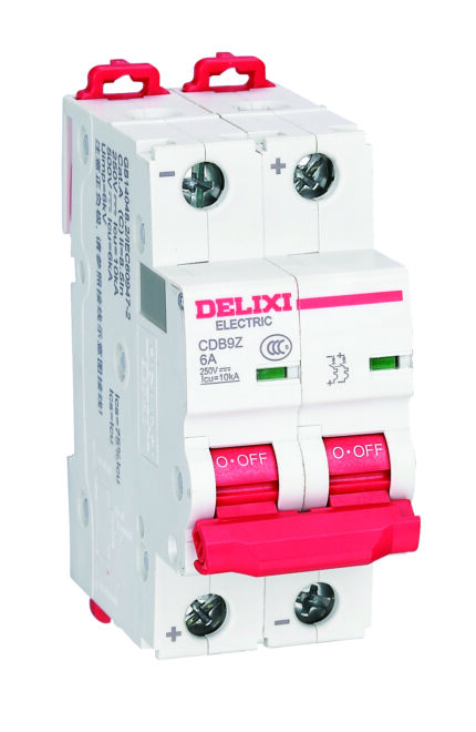 DELIXI CDB9Z DC Miniature Circuit Breaker 1P-4P