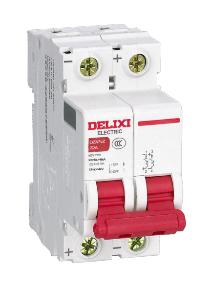 DELIXI DZ47vZ DC Miniature Circuit Breaker 1P-4P