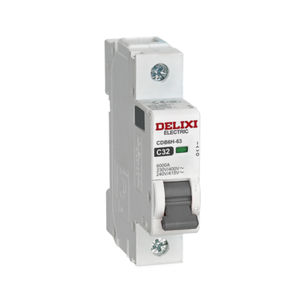 DELIXI CDB6H-63 1P-4P MCB Miniature Circuit Breaker 1A-63A B-C-D Curve