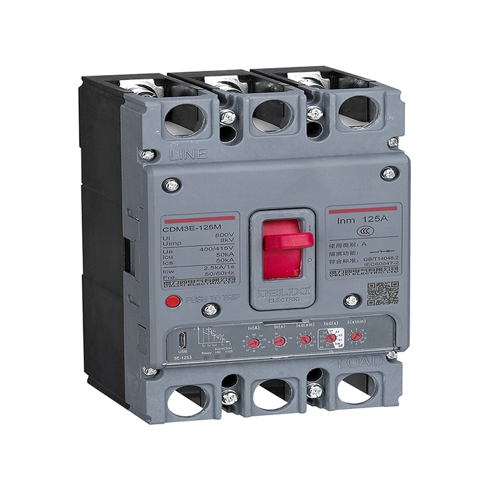 DELIXI CDM3E Electronic Moulded Case Circuit Breaker MCCB DELIXI CDM3E Electronic Moulded Case Circuit Breaker MCCB