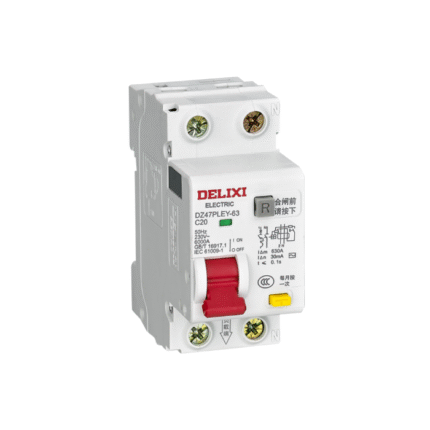 DELIXI DZ47PLEY-63 1P+N RCBO 6A-63A 30-300mA Residual Breaker