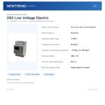 NewTrend D63 16A 25A 32A 40A 63A 420V 50-60Hz Industrial Control Relay Protection Relay Digital Voltage Protection Relay