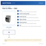 NewTrend D63 16A 25A 32A 40A 63A 420V 50-60Hz Industrial Control Relay Protection Relay Digital Voltage Protection Relay