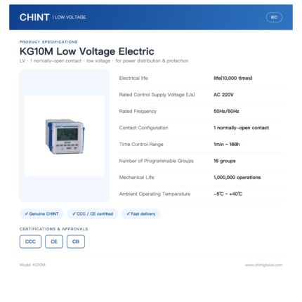 Chint KG10M 3A AC220V 50Hz 16-Group Time Control Switch Digital Timer Switch AC 220V CHNT Time Switch