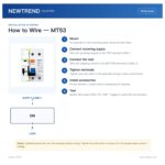 NewTrend MT53 series 110-230V AC RS485 WiFi Auto Recloser Remote Control Smart Reclosing Module for Chint Noark MCB and RCCB