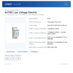 Chint NJYB2 0.47A 380V/400V/415V 50Hz Industrial Control Relay Protection Relay CHNT Voltage Protection Relay