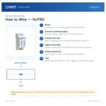 Chint NJYB2 0.47A 380V/400V/415V 50Hz Industrial Control Relay Protection Relay CHNT Voltage Protection Relay