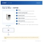 Chint NVF3M VFD Inverter Motor Drive Automatic & Manual Torque Boost IP20 CHNT Variable Frequency Drive