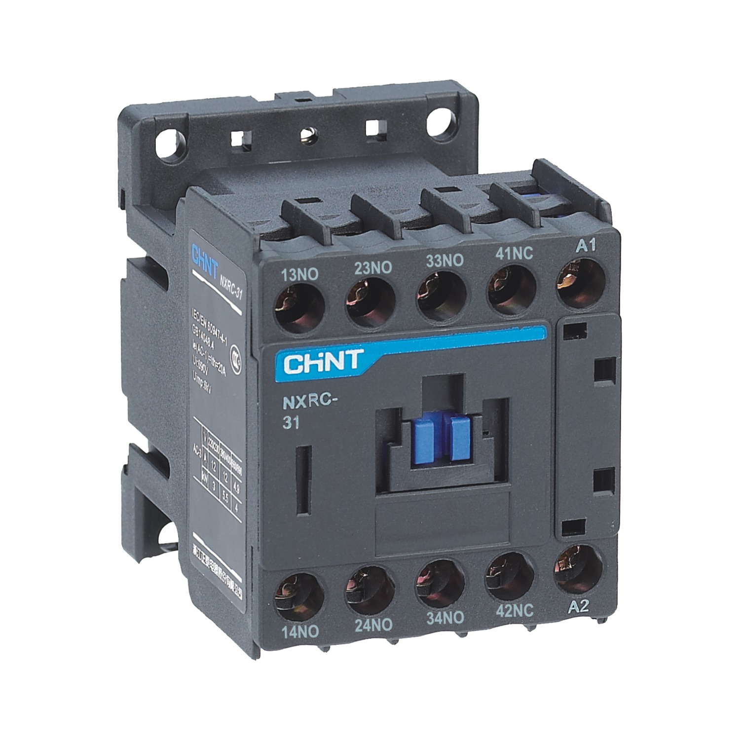 Chint NXRC 4-Pole 10A 380V Industrial Control Relay Auxiliary Contactor Isolation Control CHNT Contactor Relay Chint NXRC 4-Pole 10A 380V Industrial Control Relay Auxiliary Contactor Isolation Control CHNT Contactor Relay