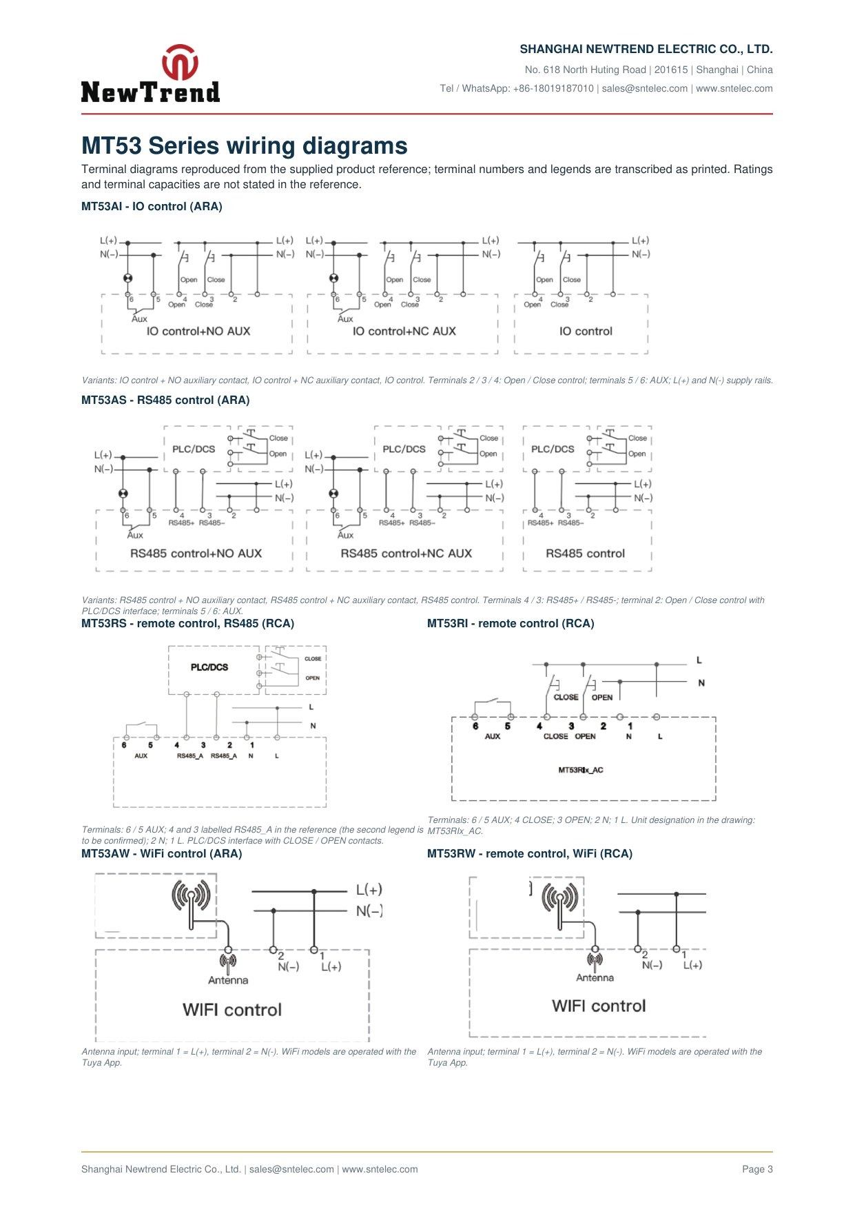 MT53 technical catalog page 3