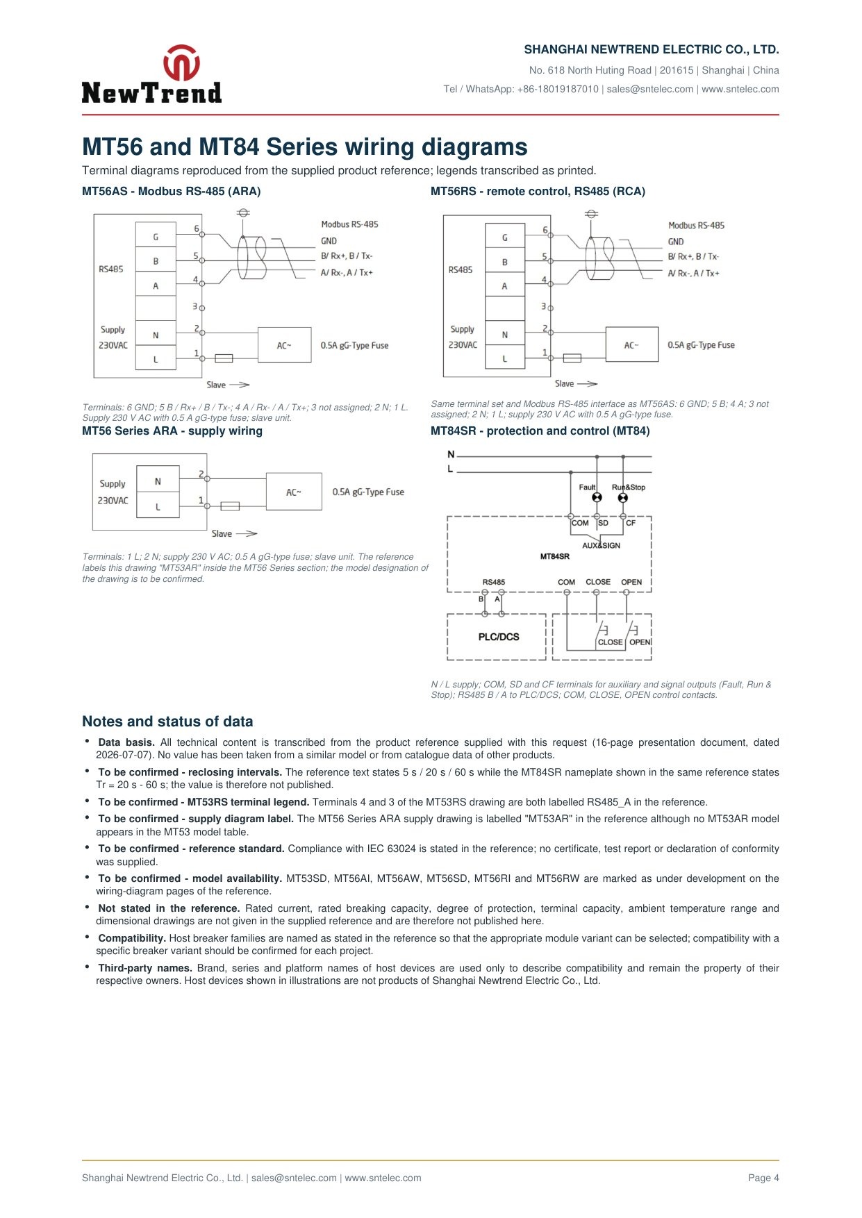 MT53 technical catalog page 4