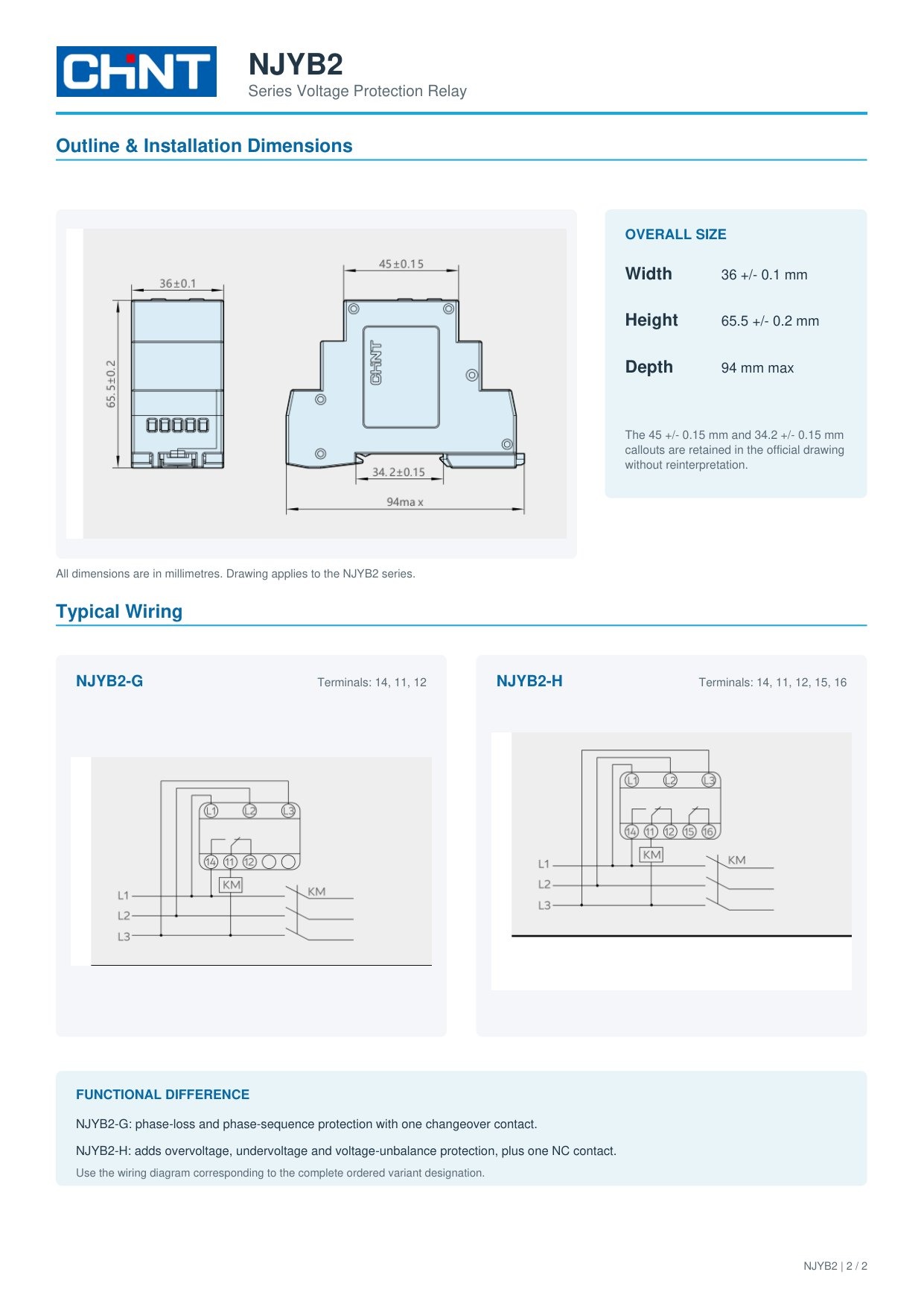 NJYB2 technical catalog page 2