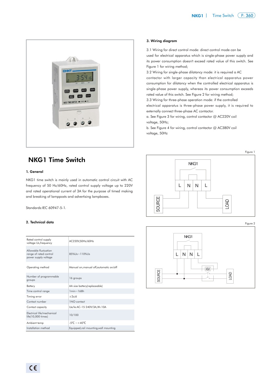 NKG1 technical catalog page 1