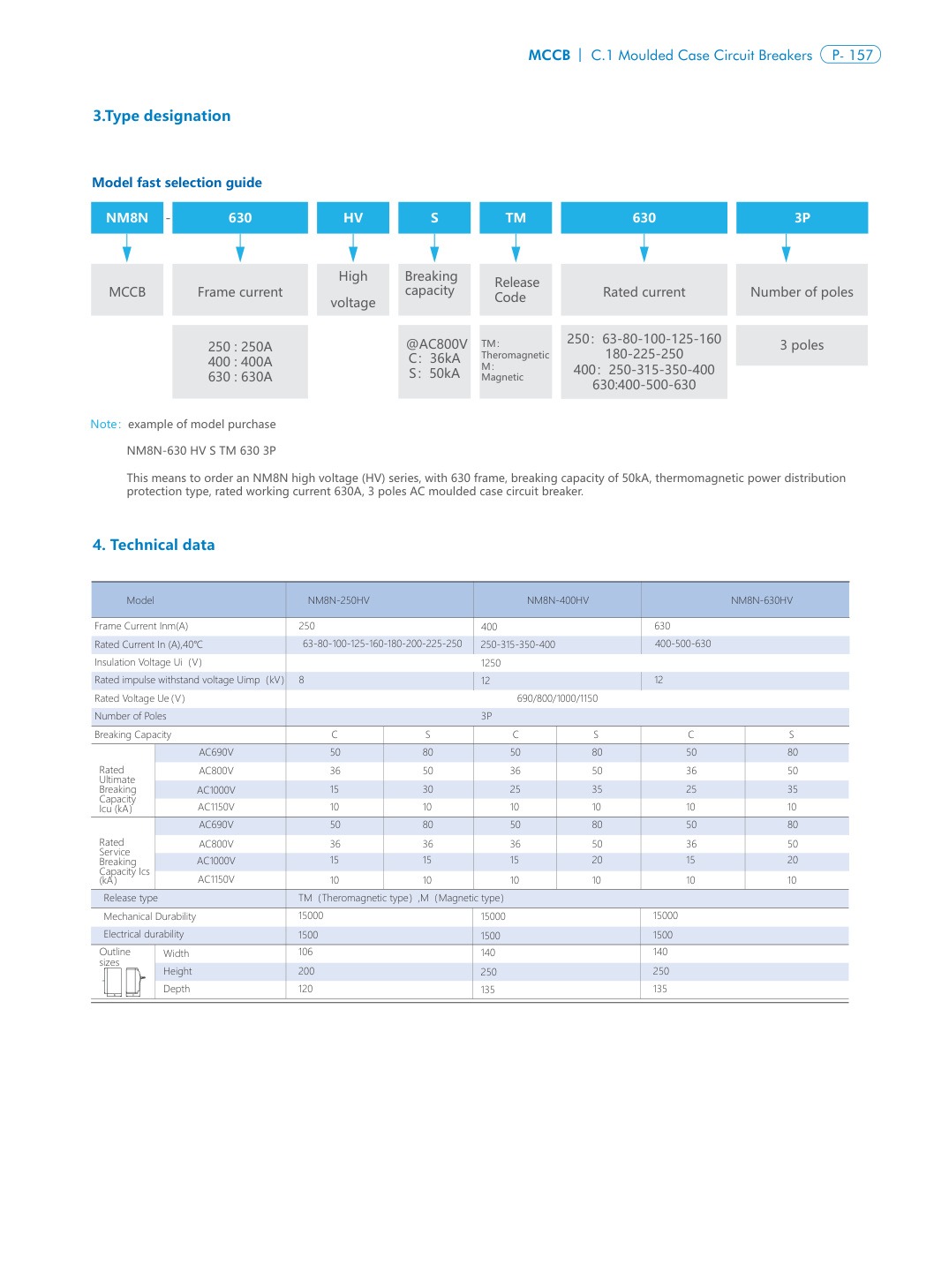 CHINT NM8N-HV technical catalog page 2