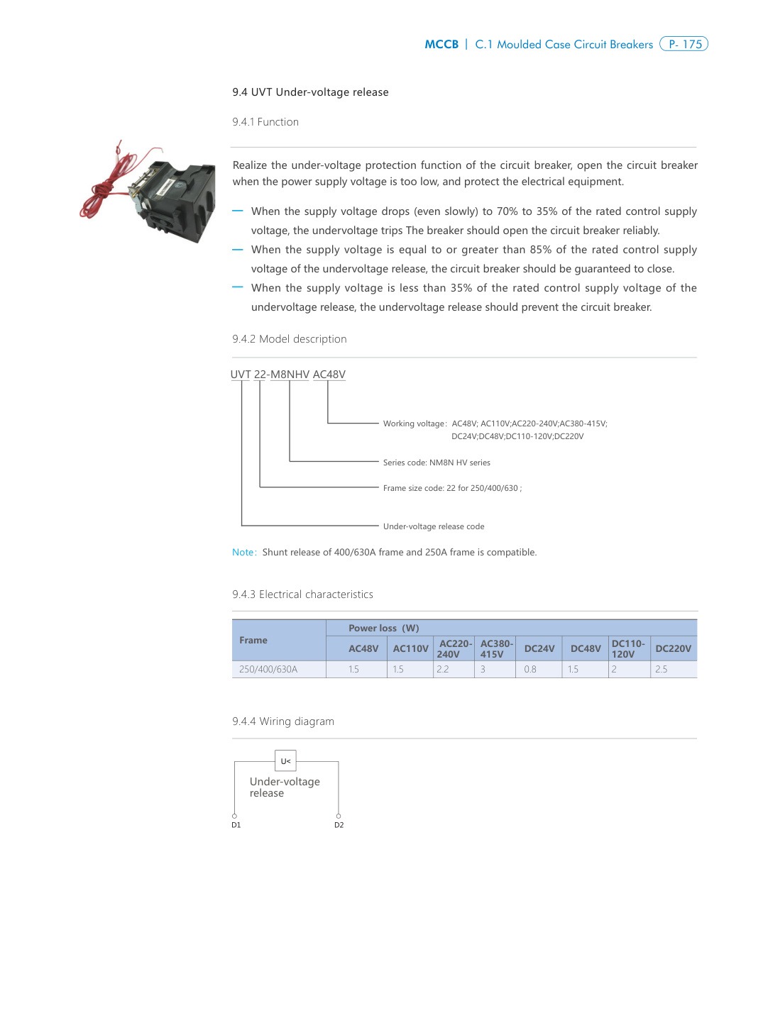 CHINT NM8N-HV technical catalog page 8
