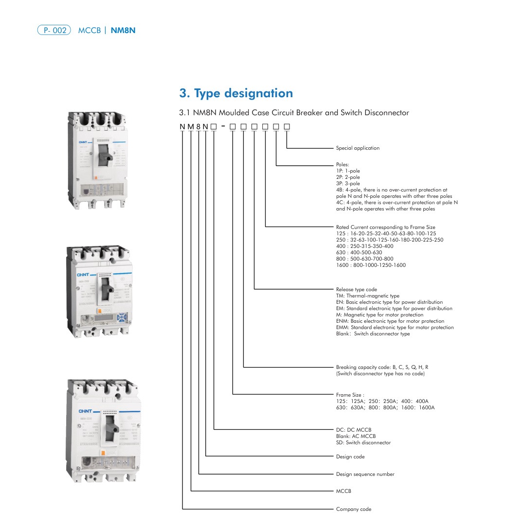 NM8N technical catalog page 2