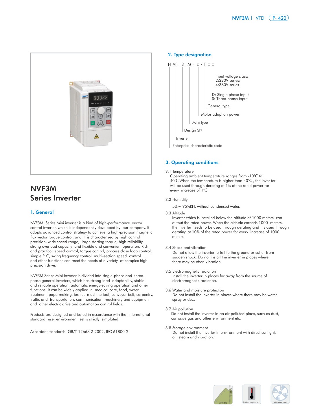 NVF3M technical catalog page 1