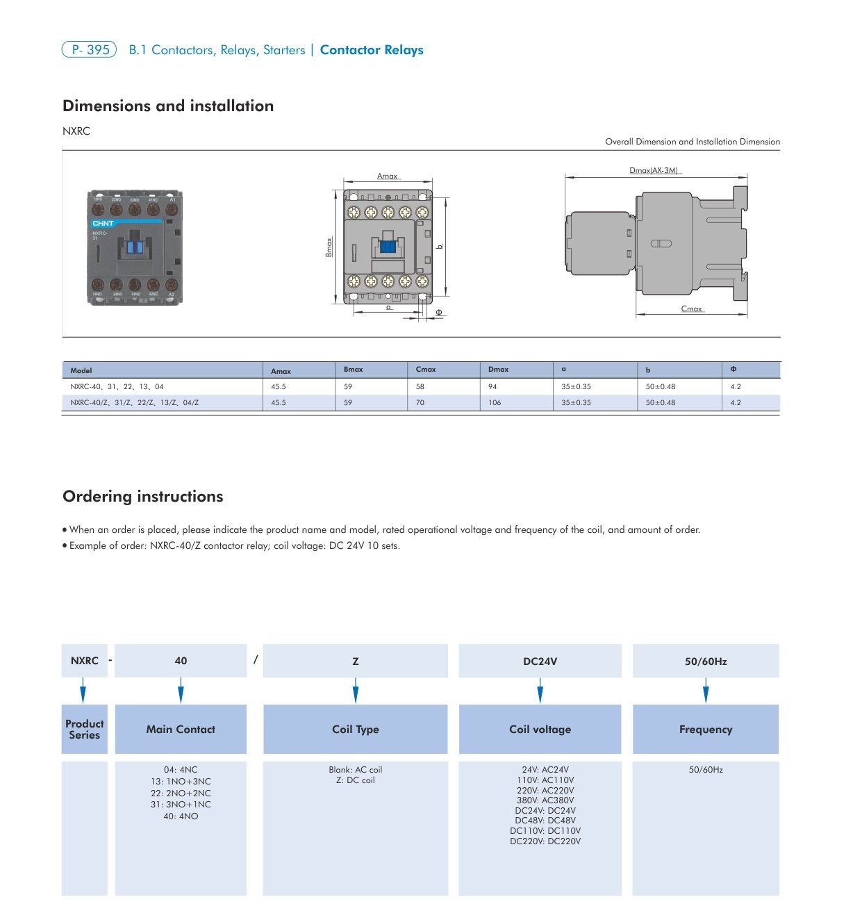 NXRC technical catalog page 3