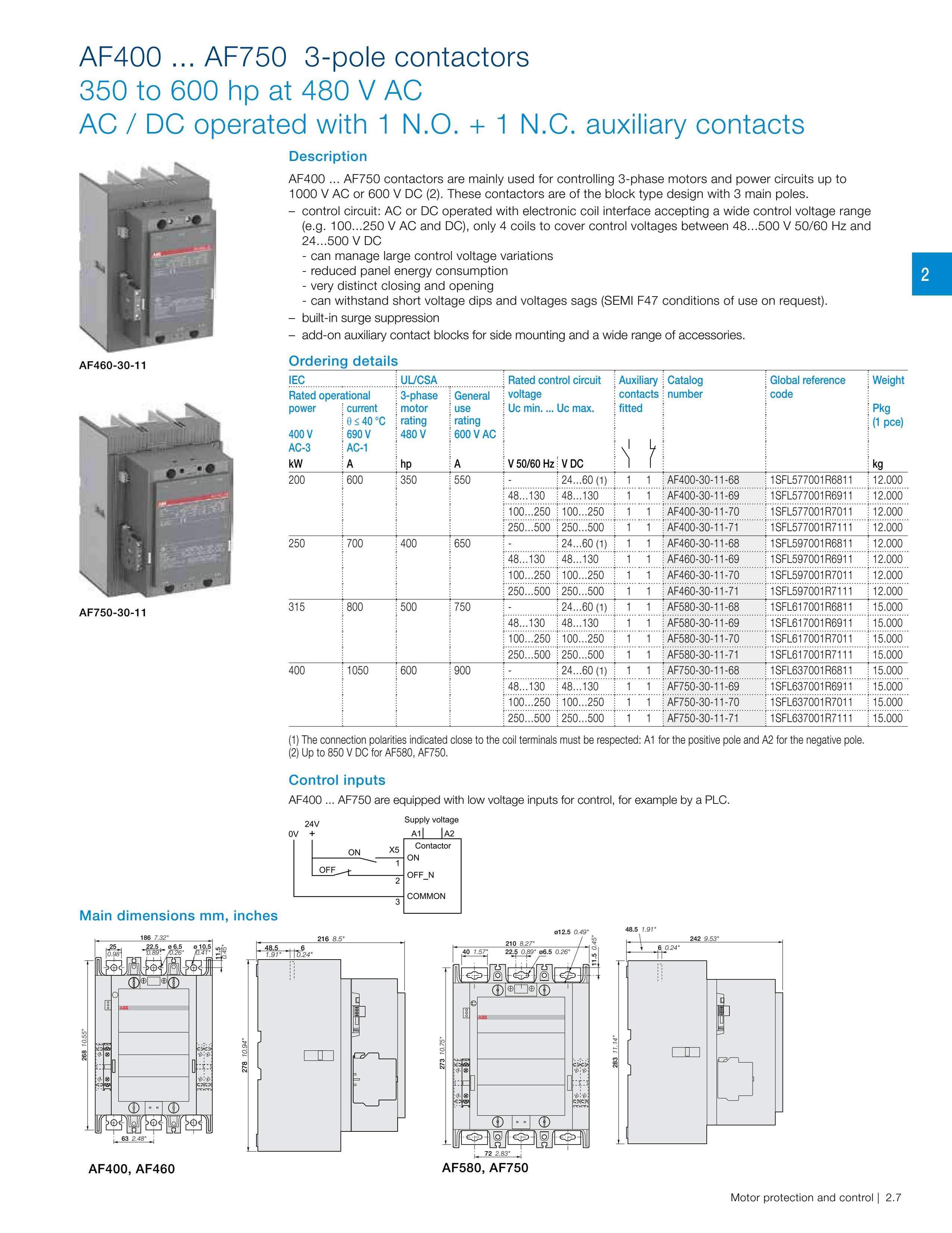 ABB AF-3P manufacturer technical page 21