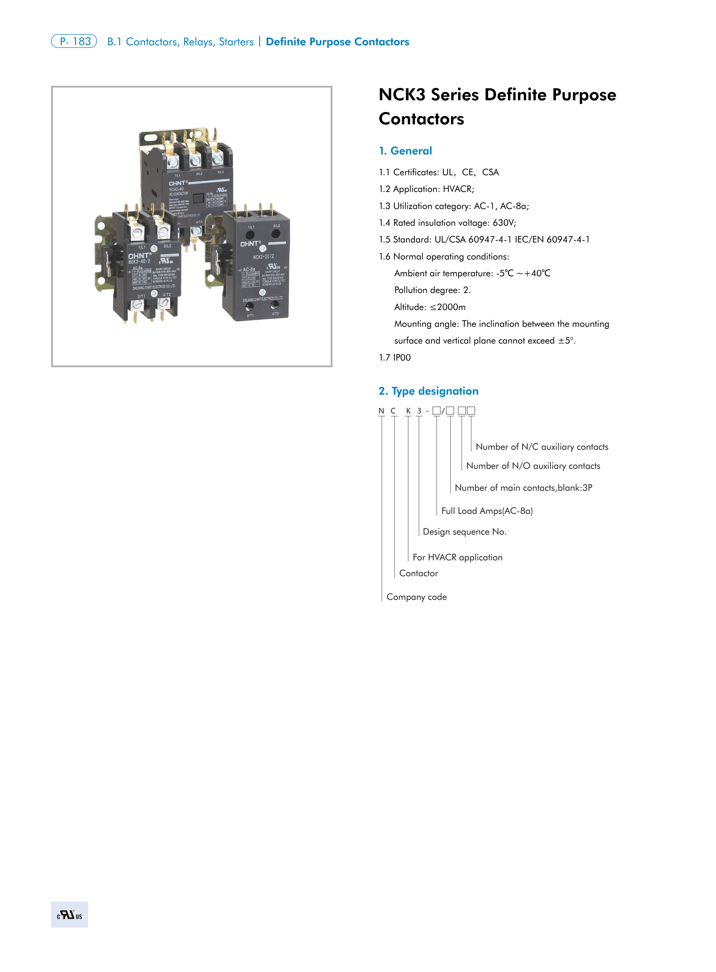 CHINT NCK3 manufacturer technical page 1