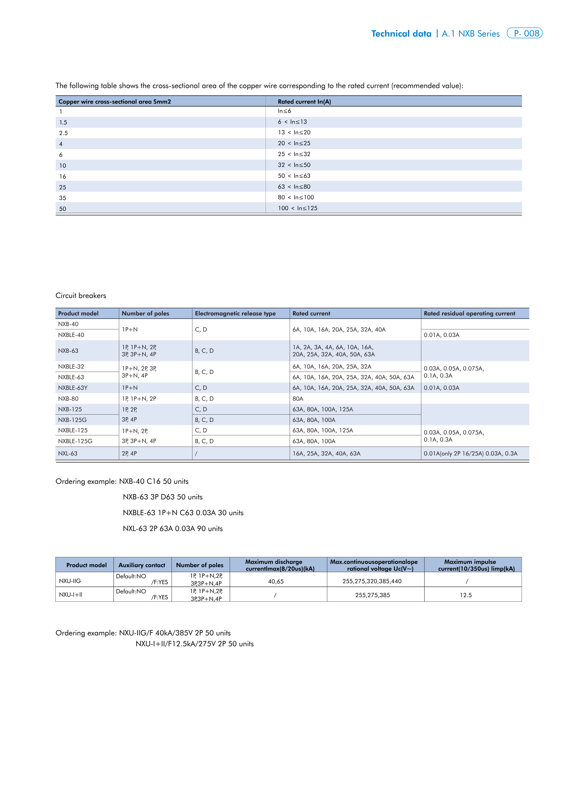 CHINT NXB-63 manufacturer technical page 8