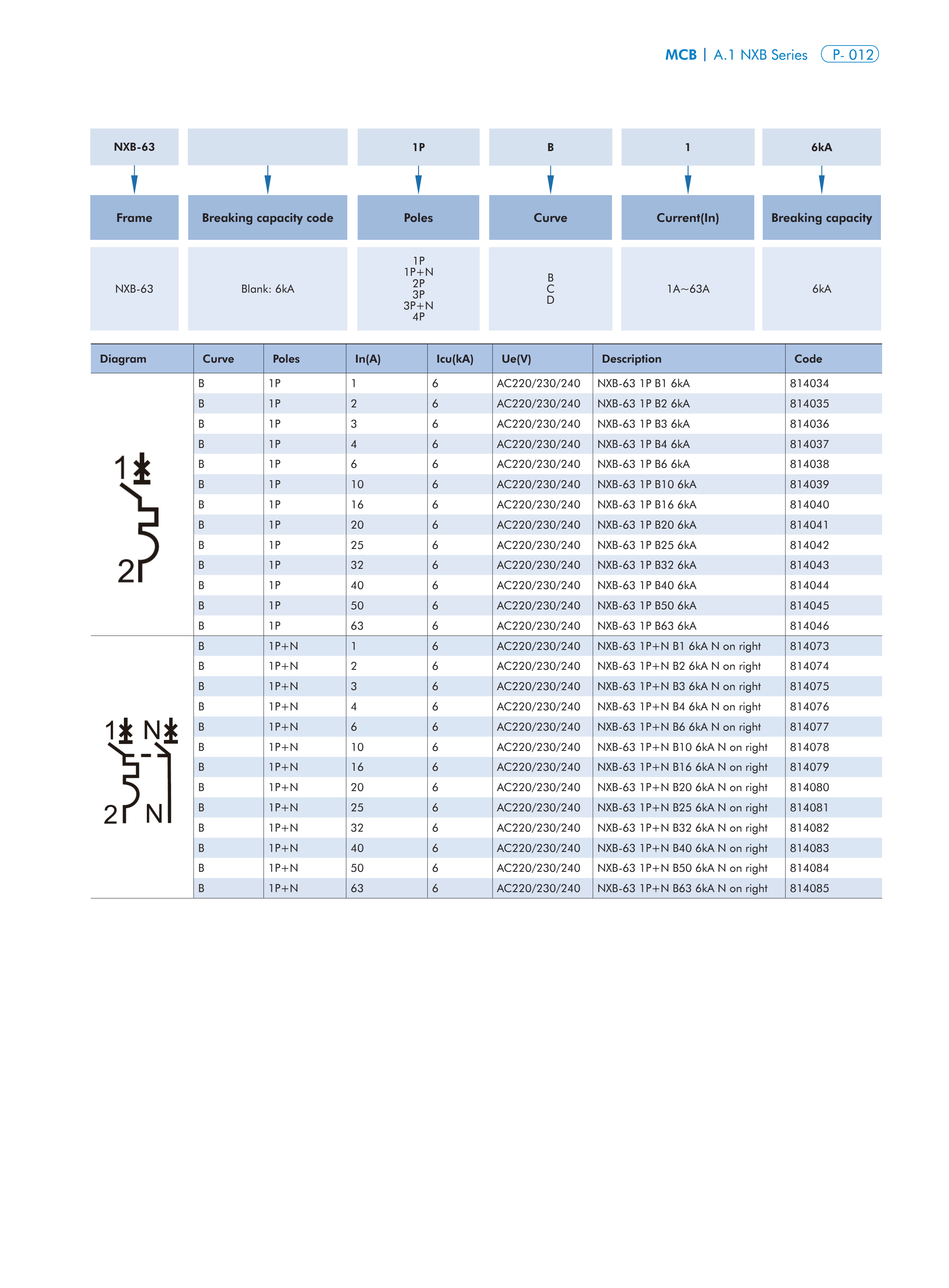 CHINT NXB-63 manufacturer technical page 10