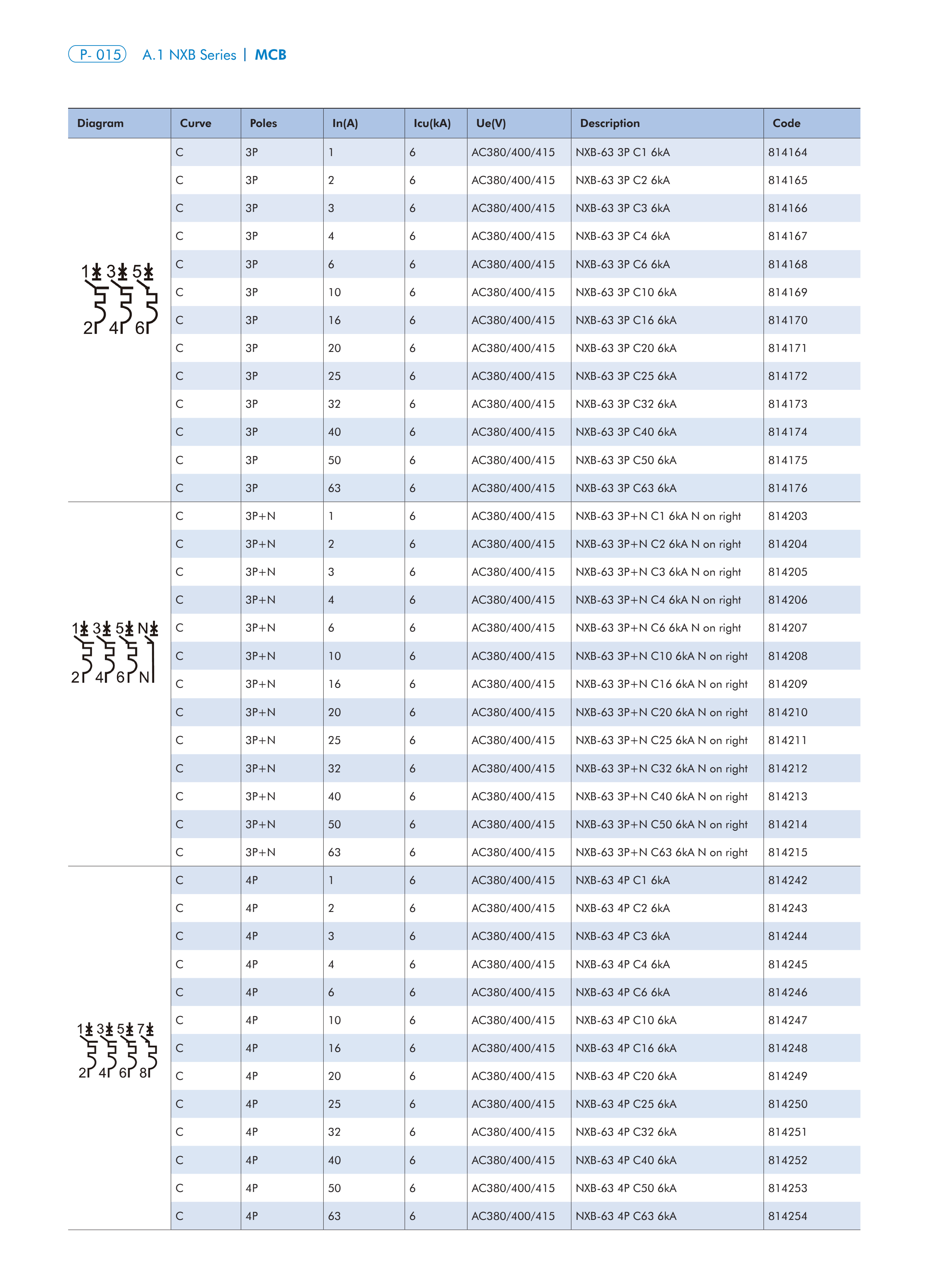 CHINT NXB-63 manufacturer technical page 13